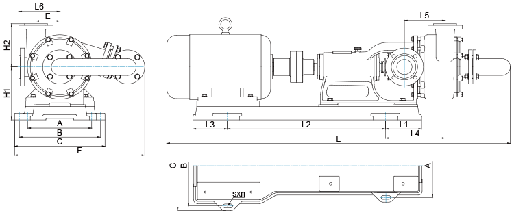 HFM-II型雙級泵的外形圖
